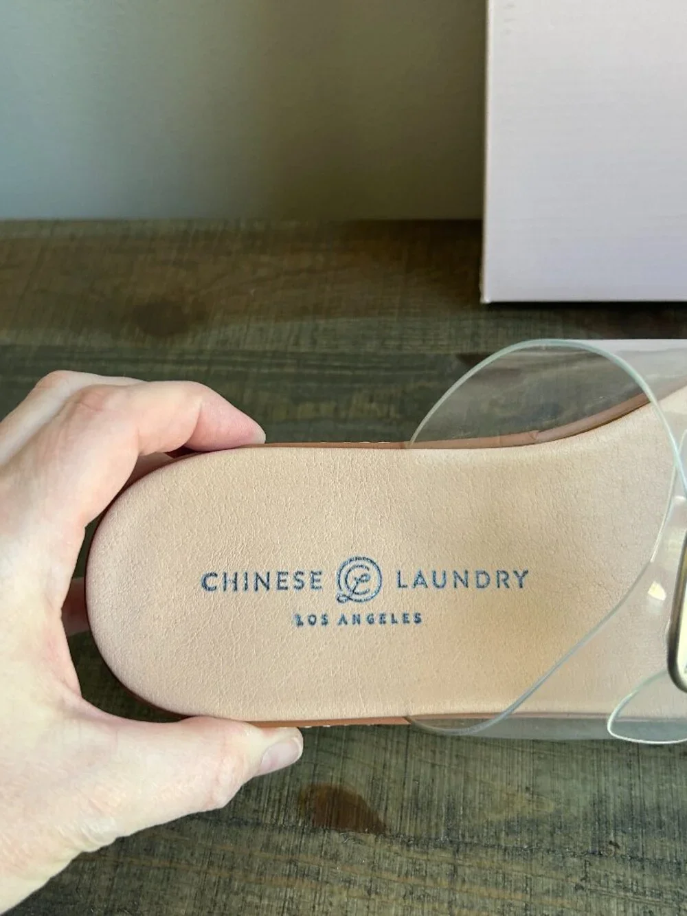 Chines Laundry Surfs Up Clear Platform Sandal